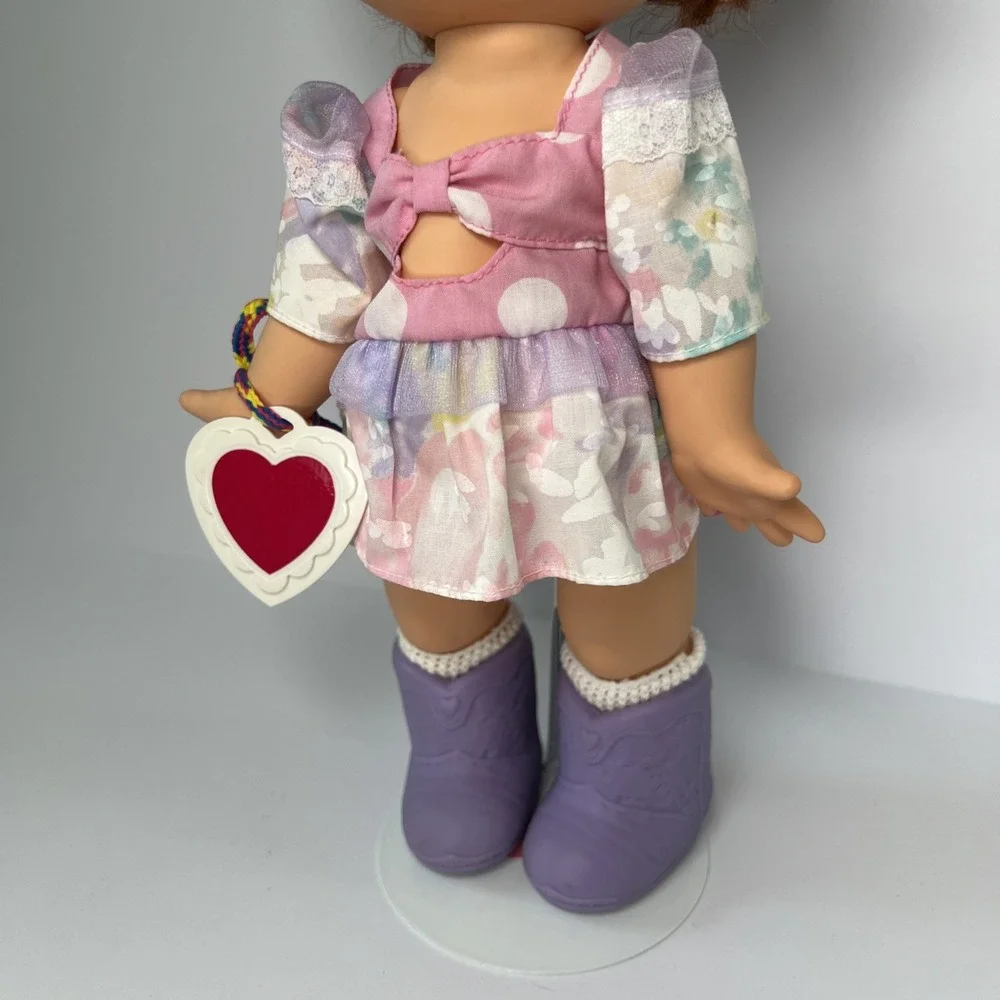 Vintage 1990 Galoob Baby Face So Shy Sherri #9 Complete Original Outfit Heart